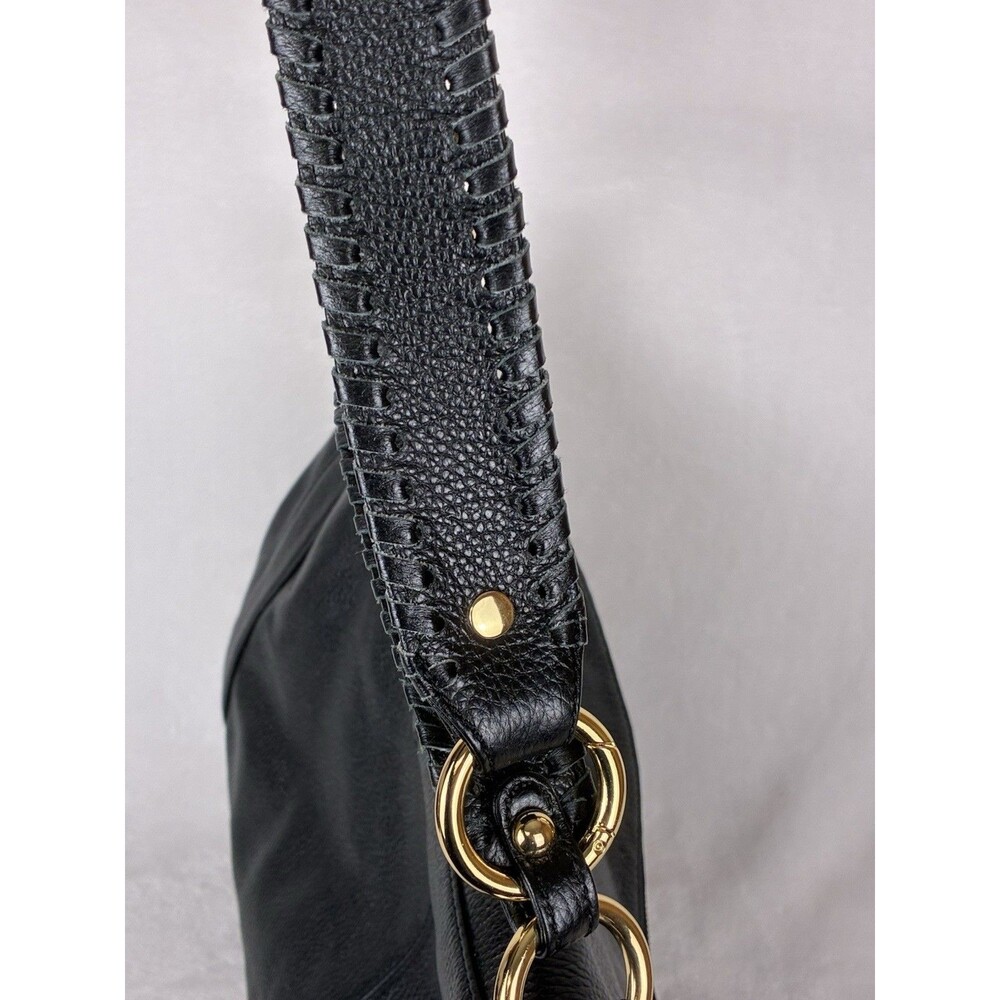 Onna Ehrlich Rachel Hobo Bag Black Pebble Leather Tassle Designer Dust Bag - Picture 10 of 13